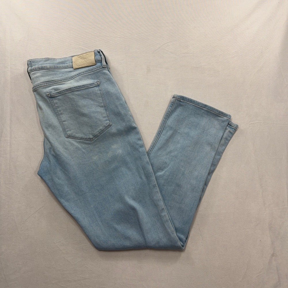 PAIGE Jeans Federal Slim Straight Brigham Light Wash Denim Mens 38